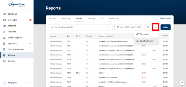 Create On Demand Activity Reports in Modern Platform 3